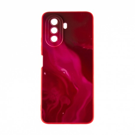 Capac Protectie Spate Colectia Soft Waves Pentru Huawei Nova Y70 - Rosu