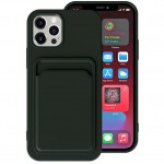 Capac Protectie Spate Colectia Soft Card Slot Pentru iPhone 13 Pro Max - Negru