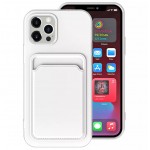 Capac Protectie Spate Colectia Soft Card Slot Pentru iPhone 12 Pro Max - Alb