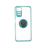Capac Protectie Spate Colectia Soft Shape With Ring Pentru Xiaomi Redmi Note 11 - Verde