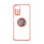 Capac Protectie Spate Colectia Soft Shape With Ring Pentru Xiaomi Redmi Note 11 - Rosu