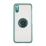 Capac Protectie Spate Colectia Soft Shape With Ring Pentru Xiaomi Redmi 9a/9at - Verde