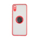 Capac Protectie Spate Colectia Soft Shape With Ring Pentru Xiaomi Redmi 9a/9at - Rosu