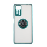 Capac Protectie Spate Colectia Soft Shape With Ring Pentru Xiaomi Redmi Note 11 Pro - Verde
