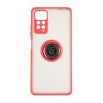 Capac Protectie Spate Colectia Soft Shape With Ring Pentru Xiaomi Redmi Note 11 Pro - Rosu