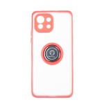 Capac Protectie Spate Colectia Soft Shape With Ring Pentru Xiaomi Mi 11 Lite 5G - Rosu