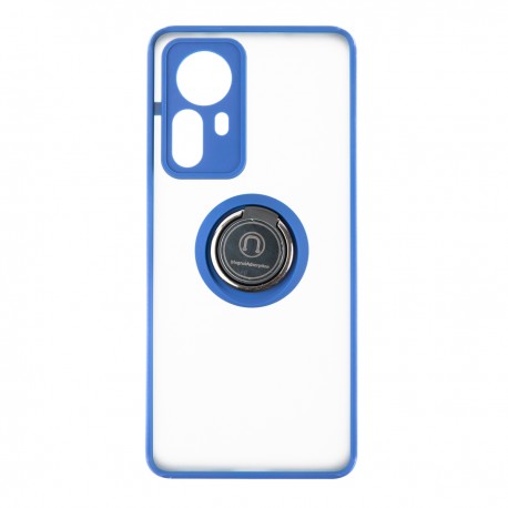 Capac Protectie Spate Colectia Soft Shape With Ring Pentru Xiaomi 12 Pro 5G - Albastru