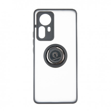Capac Protectie Spate Colectia Soft Shape With Ring Pentru Xiaomi 12 Pro 5G - Negru