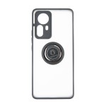 Capac Protectie Spate Colectia Soft Shape With Ring Pentru Xiaomi 12 Pro 5G - Negru