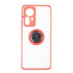 Capac Protectie Spate Colectia Soft Shape With Ring Pentru Xiaomi 12 Pro 5G - Rosu