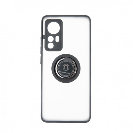 Capac Protectie Spate Colectia Soft Shape With Ring Pentru Xiaomi 12 5G - Negru