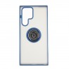 Capac Protectie Spate Colectia Soft Shape With Ring Pentru Samsung Galaxy S22 Ultra - Albastru