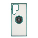 Capac Protectie Spate Colectia Soft Shape With Ring Pentru Samsung Galaxy S22 Ultra - Verde