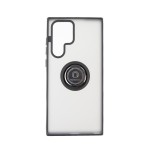 Capac Protectie Spate Colectia Soft Shape With Ring Pentru Samsung Galaxy S22 Ultra - Negru