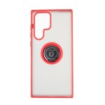 Capac Protectie Spate Colectia Soft Shape With Ring Pentru Samsung Galaxy S22 Ultra - Rosu