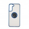 Capac Protectie Spate Colectia Soft Shape With Ring Pentru Samsung Galaxy S22 Plus - Albastru