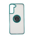 Capac Protectie Spate Colectia Soft Shape With Ring Pentru Samsung Galaxy S22 Plus - Verde