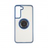 Capac Protectie Spate Colectia Soft Shape With Ring Pentru Samsung Galaxy S22 - Albastru