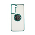 Capac Protectie Spate Colectia Soft Shape With Ring Pentru Samsung Galaxy S22 - Verde