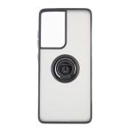 Capac Protectie Spate Colectia Soft Shape With Ring Pentru Samsung Galaxy S21 Ultra - Negru