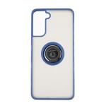 Capac Protectie Spate Colectia Soft Shape With Ring Pentru Samsung Galaxy S21 Plus - Albastru