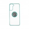 Capac Protectie Spate Colectia Soft Shape With Ring Pentru Samsung Galaxy S21 Plus - Verde
