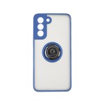 Capac Protectie Spate Colectia Soft Shape With Ring Pentru Samsung Galaxy S21 Fe - Albastru