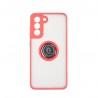 Capac Protectie Spate Colectia Soft Shape With Ring Pentru Samsung Galaxy S21 Fe - Rosu