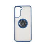 Capac Protectie Spate Colectia Soft Shape With Ring Pentru Samsung Galaxy S21 - Albastru