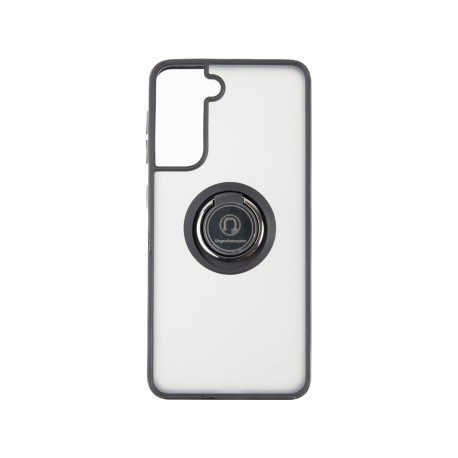 Capac Protectie Spate Colectia Soft Shape With Ring Pentru Samsung Galaxy S21 - Negru