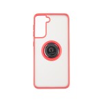 Capac Protectie Spate Colectia Soft Shape With Ring Pentru Samsung Galaxy S21 - Rosu