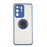 Capac Protectie Spate Colectia Soft Shape With Ring Pentru Samsung Galaxy S20 Ultra - Albastru