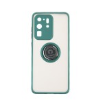 Capac Protectie Spate Colectia Soft Shape With Ring Pentru Samsung Galaxy S20 Ultra - Verde