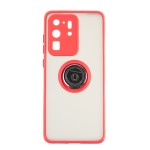 Capac Protectie Spate Colectia Soft Shape With Ring Pentru Samsung Galaxy S20 Ultra - Rosu