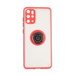 Capac Protectie Spate Colectia Soft Shape With Ring Pentru Samsung Galaxy S20 Plus - Rosu