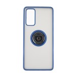 Capac Protectie Spate Colectia Soft Shape With Ring Pentru Samsung Galaxy S20 Fe - Albastru