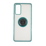 Capac Protectie Spate Colectia Soft Shape With Ring Pentru Samsung Galaxy S20 Fe - Verde