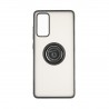 Capac Protectie Spate Colectia Soft Shape With Ring Pentru Samsung Galaxy S20 Fe - Negru