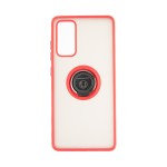 Capac Protectie Spate Colectia Soft Shape With Ring Pentru Samsung Galaxy S20 Fe - Rosu