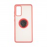 Capac Protectie Spate Colectia Soft Shape With Ring Pentru Samsung Galaxy S20 Fe - Rosu