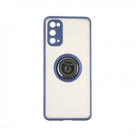Capac Protectie Spate Colectia Soft Shape With Ring Pentru Samsung Galaxy S20 - Albastru