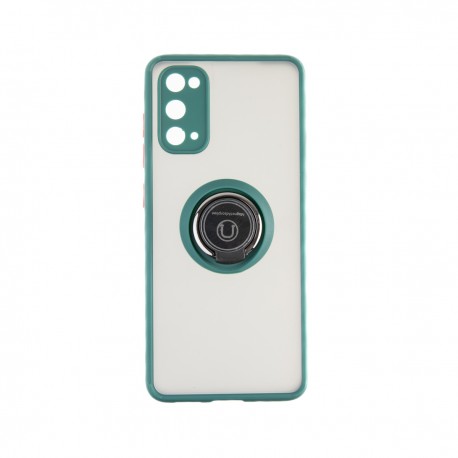 Capac Protectie Spate Colectia Soft Shape With Ring Pentru Samsung Galaxy S20 - Verde