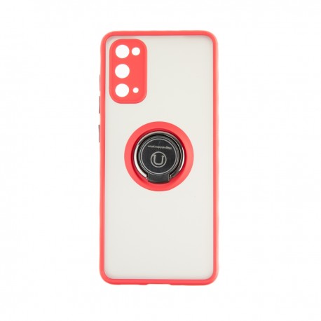 Capac Protectie Spate Colectia Soft Shape With Ring Pentru Samsung Galaxy S20 - Rosu