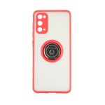 Capac Protectie Spate Colectia Soft Shape With Ring Pentru Samsung Galaxy S20 - Rosu