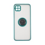 Capac Protectie Spate Colectia Soft Shape With Ring Pentru Samsung Galaxy A22 5G - Verde