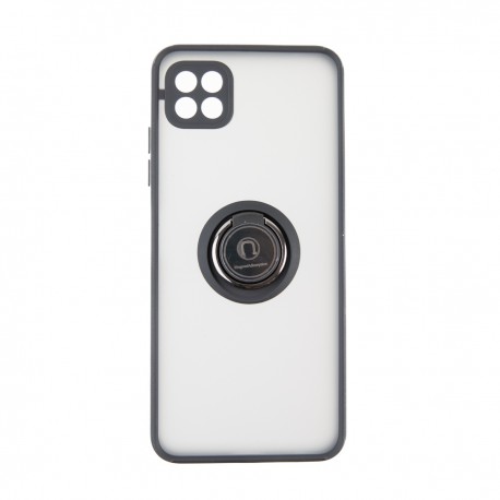 Capac Protectie Spate Colectia Soft Shape With Ring Pentru Samsung Galaxy A22 5G - Negru