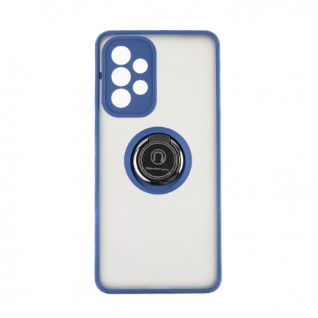 Capac Protectie Spate Colectia Soft Shape With Ring Pentru Samsung Galaxy A53 5G - Albastru