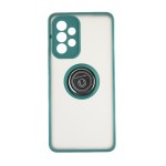 Capac Protectie Spate Colectia Soft Shape With Ring Pentru Samsung Galaxy A53 5G - Verde