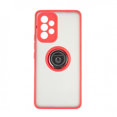Capac Protectie Spate Colectia Soft Shape With Ring Pentru Samsung Galaxy A53 5G - Rosu