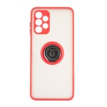 Capac Protectie Spate Colectia Soft Shape With Ring Pentru Samsung Galaxy A13 4G - Rosu